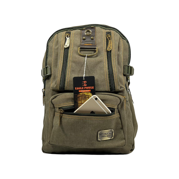 Городской рюкзак, брезентовый, цвет хаки, 20 л Городской рюкзак, брезентовый, цвет хаки, 20 л