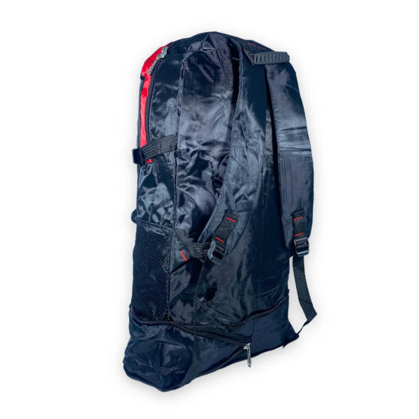 Туристичний рюкзак з розширенням, один відділ, 3 фронтальні кишені, 35 л, колір червоний