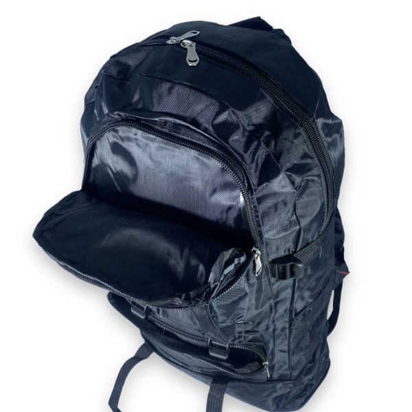 Рюкзак туристичний з розширенням, один відділ, 3 фронтальні кишені, 35 л, чорний Рюкзак туристичний з розширенням, один відділ, 3 фронтальні кишені, 35 л, чорний