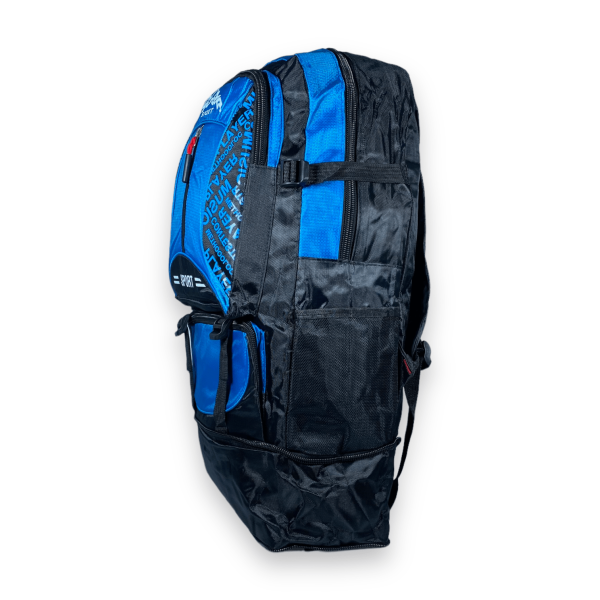 Рюкзак туристичний з розширенням, 30/36 л, один відділ, 3 фронтальні кишені, синій