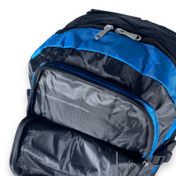 Рюкзак туристичний з розширенням, 30/36 л, один відділ, 3 фронтальні кишені, синій