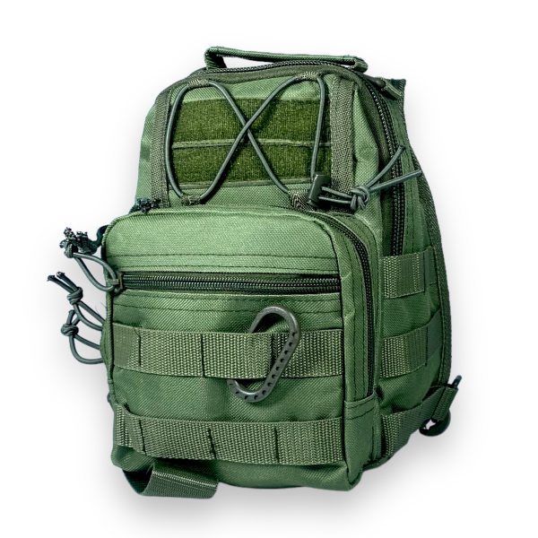 Мужская сумка через плечо на 1 отдел, цвет хаки