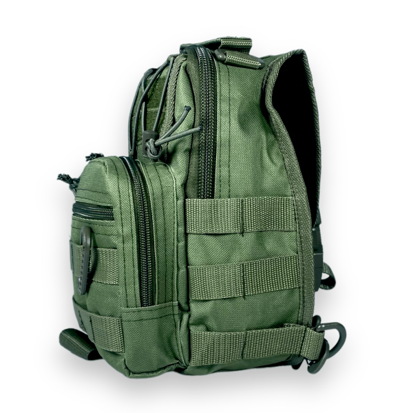 Мужская сумка через плечо на 1 отдел, цвет хаки