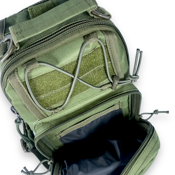 Мужская сумка через плечо на 1 отдел, цвет хаки