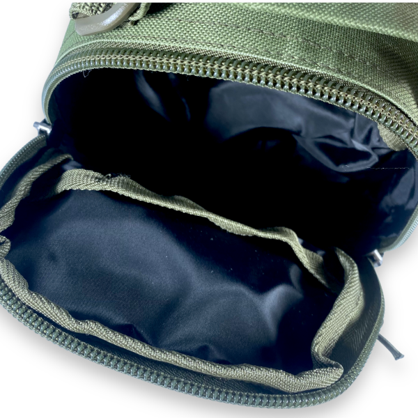 Мужская сумка через плечо на 1 отдел, цвет хаки