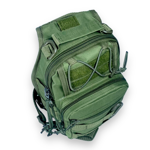 Мужская сумка через плечо на 1 отдел, цвет хаки