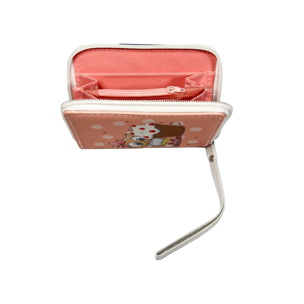 Дитячий гаманець на два віділеня для купюр, бежевий Дитячий гаманець на два віділеня для купюр, бежевий