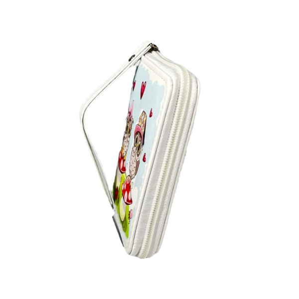 Детский кошелек на два отделения для купюр, белый Детский кошелек на два отделения для купюр, белый