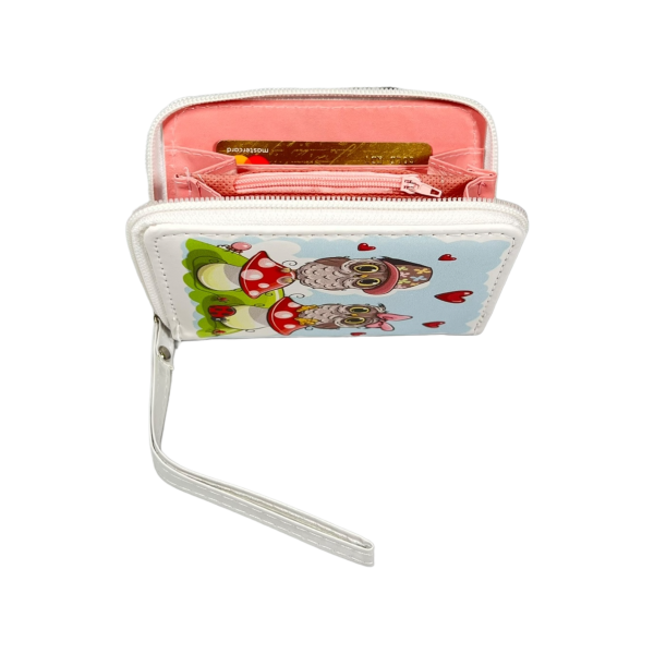 Детский кошелек на два отделения для купюр, белый Детский кошелек на два отделения для купюр, белый