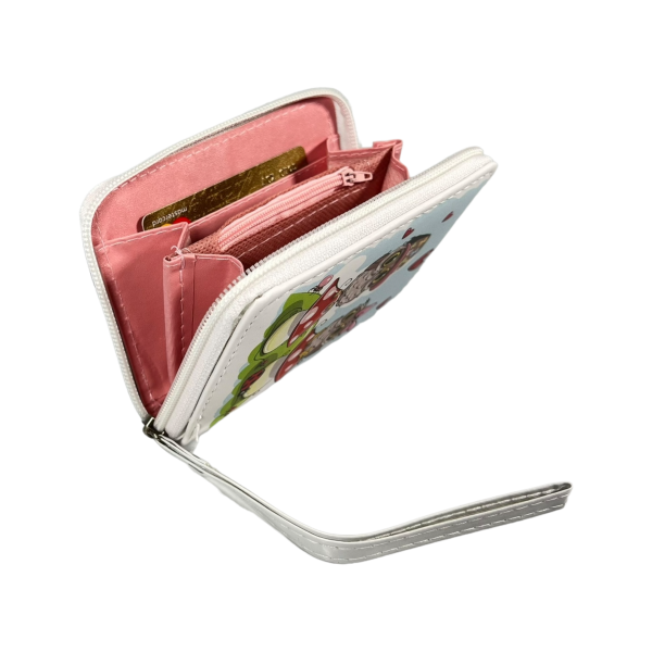 Детский кошелек на два отделения для купюр, белый Детский кошелек на два отделения для купюр, белый