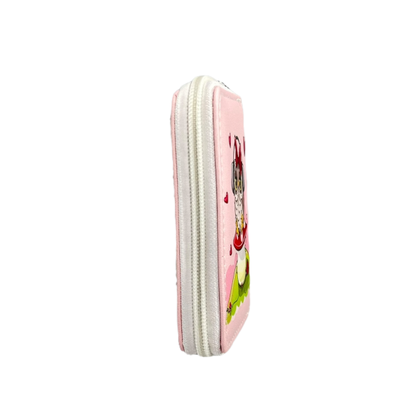 Детский кошелек на два отделения для купюр, розовый