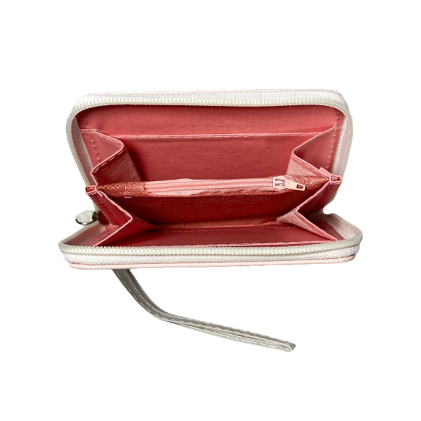 Дитячий гаманець на два віділеня для купюр, рожевий принт сова Дитячий гаманець на два віділеня для купюр, рожевий принт сова