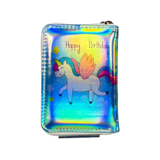 Детский кошелек на два отделения для купюр, голубой