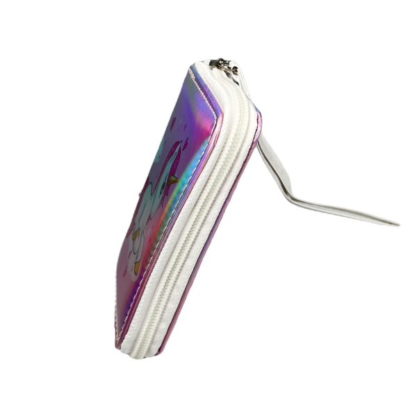 Детский кошелек для девочек на два отделения для купюр, розовый