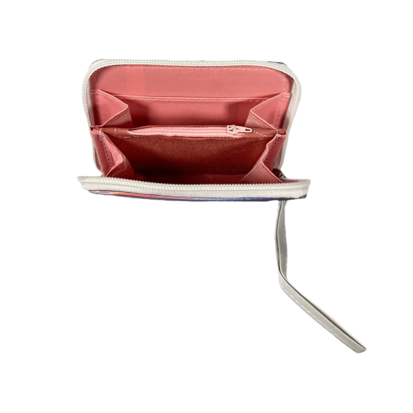 Детский кошелек для девочек на два отделения для купюр, розовый