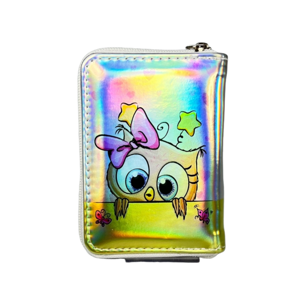 Дитячий гамнець на два віділеня для купюр, білий, для дівчаток