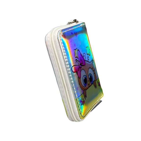 Дитячий гамнець на два віділеня для купюр, білий, для дівчаток Дитячий гамнець на два віділеня для купюр, білий, для дівчаток