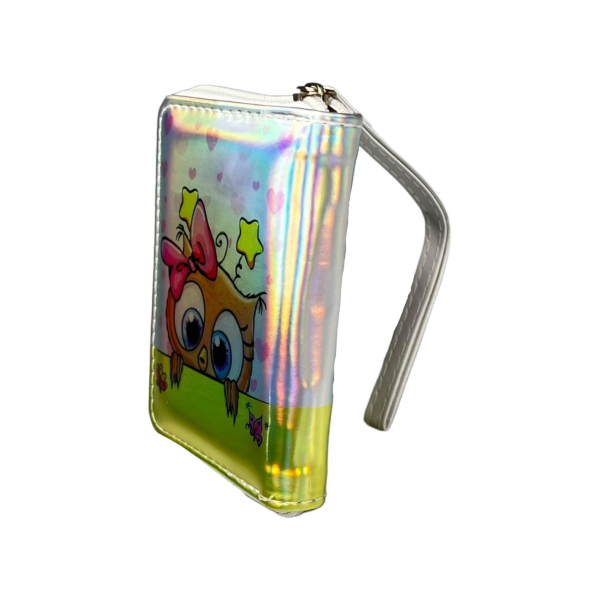 Дитячий гамнець на два віділеня для купюр, білий, для дівчаток Дитячий гамнець на два віділеня для купюр, білий, для дівчаток