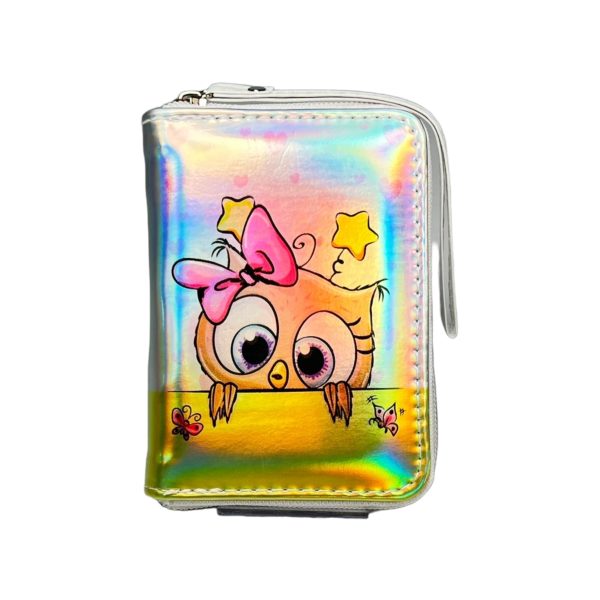 Дитячий гамнець на два віділеня для купюр, білий, для дівчаток Дитячий гамнець на два віділеня для купюр, білий, для дівчаток