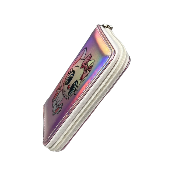 Детский бумажник на два отделения для купюр, розовый