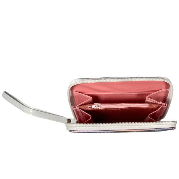 Детский бумажник на два отделения для купюр, розовый