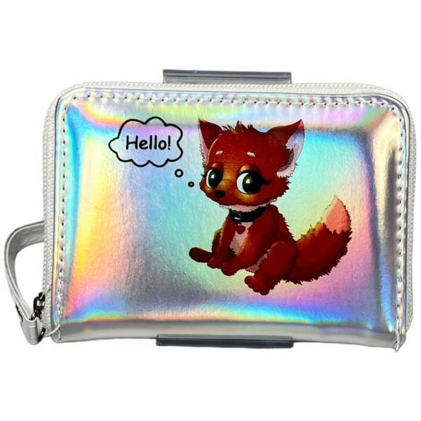 Дитячий гамнець на два віділеня для купюр, сірий