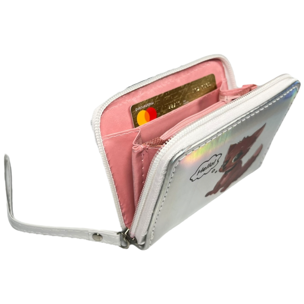 Дитячий гамнець на два віділеня для купюр, сірий Дитячий гамнець на два віділеня для купюр, сірий