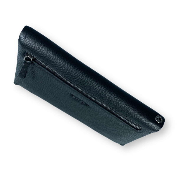 Кошелек мужской кожаный, 3 отделения для купюр, 19 ячеек для карточек, черный Кошелек мужской кожаный, 3 отделения для купюр, 19 ячеек для карточек, черный