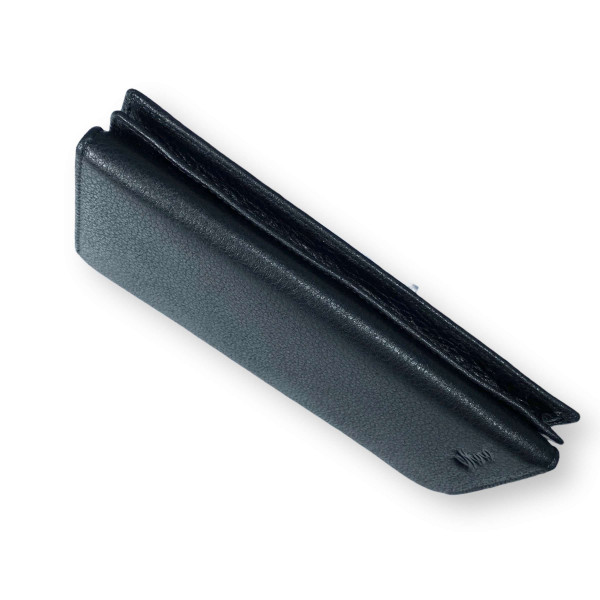 Кошелек мужской, натуральная кожа, 2 отдела для купюр, черный Кошелек мужской, натуральная кожа, 2 отдела для купюр, черный