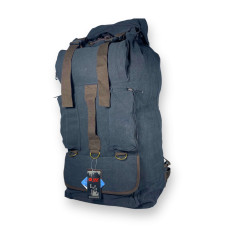 Брезентовий рюкзак, 100 л, одне відділення на шнурівці, чорний