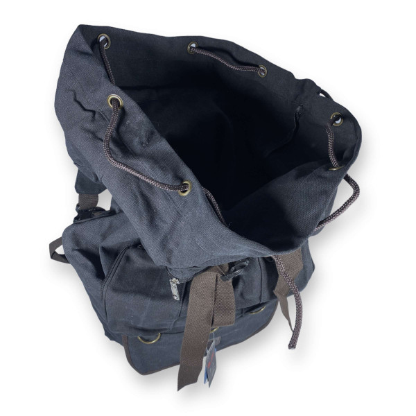 Брезентовый рюкзак, 100 л, одно отделение на шнуровке, черный