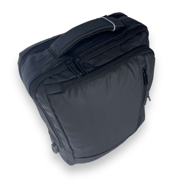 Рюкзак міський, 13 л, три відділення, фронтальна кишеня, USB+кабель, колір чорний