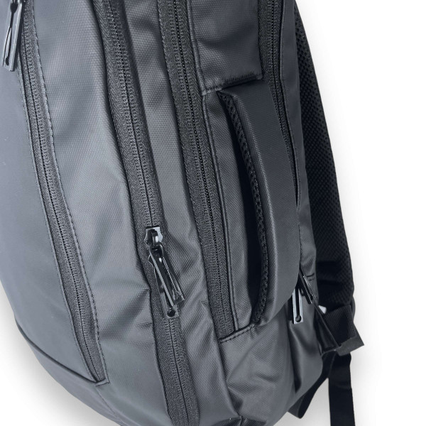 Рюкзак міський, 13 л, три відділення, фронтальна кишеня, USB+кабель, колір чорний