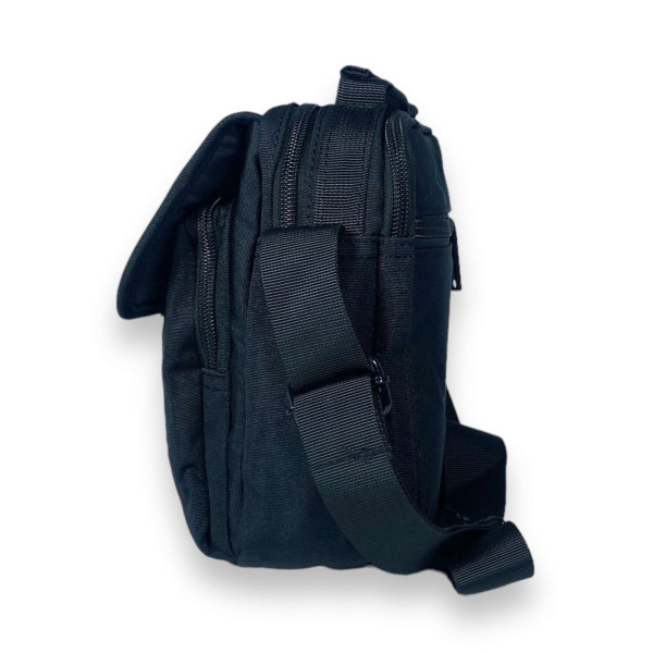 Сумка мужская через плечо Gorangd 2 отделения 2 фронтальных кармана задний карман размер 20*15*10см черная Сумка мужская через плечо Gorangd 2 отделения 2 фронтальных кармана задний карман размер 20*15*10см черная