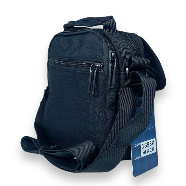 Сумка мужская через плечо Gorangd 2 отделения 2 фронтальных кармана задний карман размер 20*15*10см черная Сумка мужская через плечо Gorangd 2 отделения 2 фронтальных кармана задний карман размер 20*15*10см черная