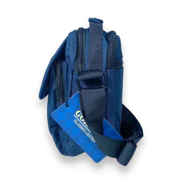 Сумка мужская через плечо Gorangd, два отделения, два фронтальных кармана, задний карман размер 20*15*10см синяя Сумка мужская через плечо Gorangd, два отделения, два фронтальных кармана, задний карман размер 20*15*10см синяя