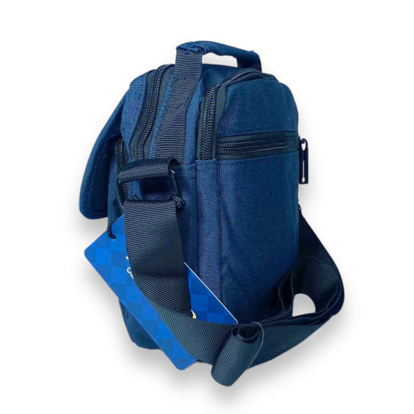 Сумка мужская через плечо Gorangd, два отделения, два фронтальных кармана, задний карман размер 20*15*10см синяя Сумка мужская через плечо Gorangd, два отделения, два фронтальных кармана, задний карман размер 20*15*10см синяя