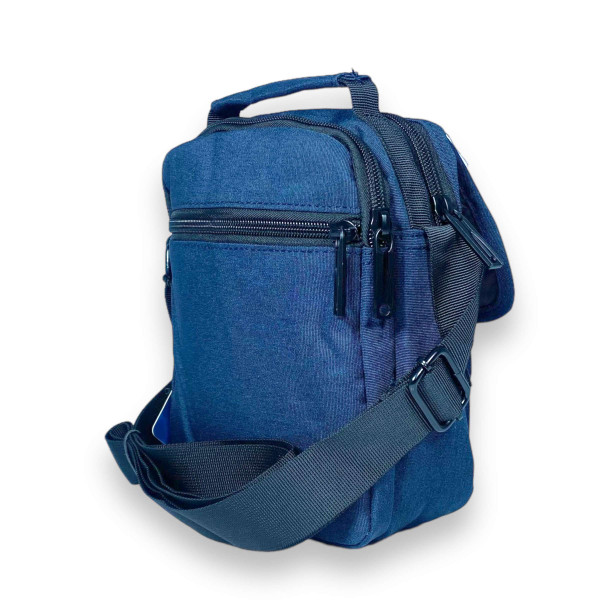 Сумка мужская через плечо Gorangd, два отделения, два фронтальных кармана, задний карман размер 20*15*10см синяя Сумка мужская через плечо Gorangd, два отделения, два фронтальных кармана, задний карман размер 20*15*10см синяя