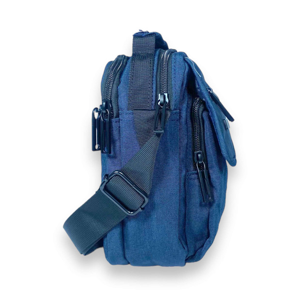 Сумка мужская через плечо Gorangd, два отделения, два фронтальных кармана, задний карман размер 20*15*10см синяя Сумка мужская через плечо Gorangd, два отделения, два фронтальных кармана, задний карман размер 20*15*10см синяя