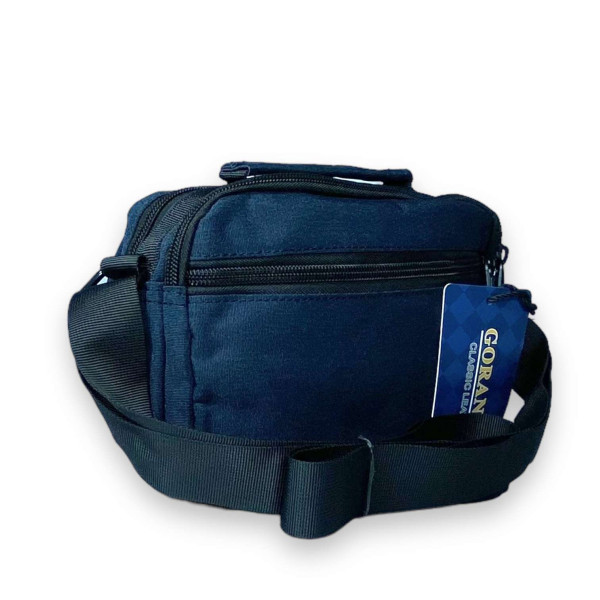 Сумка мужская через плечо Gorangd, два отделения, два фронтальных кармана задний карман размер 20*15*10см синяя Сумка мужская через плечо Gorangd, два отделения, два фронтальных кармана задний карман размер 20*15*10см синяя