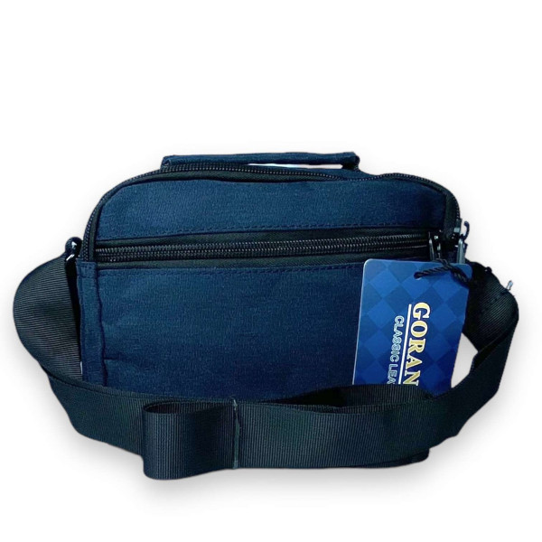 Сумка мужская через плечо Gorangd, два отделения, два фронтальных кармана задний карман размер 20*15*10см синяя Сумка мужская через плечо Gorangd, два отделения, два фронтальных кармана задний карман размер 20*15*10см синяя