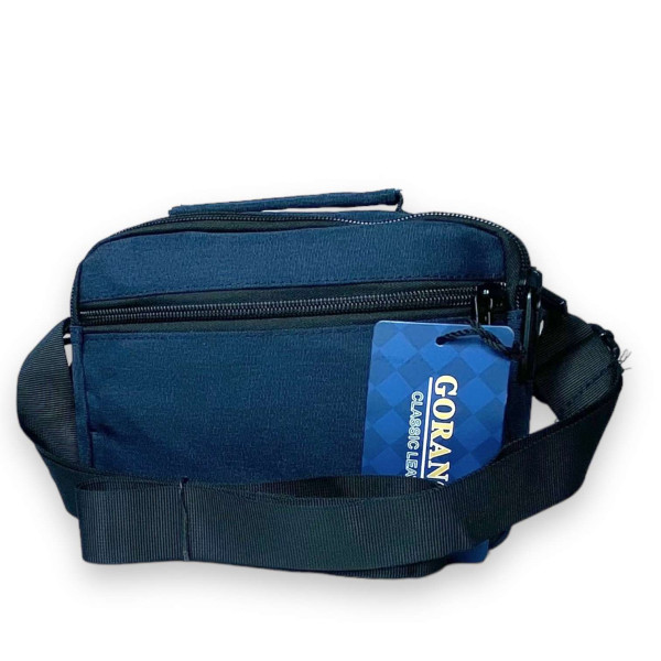 Сумка мужская через плечо Gorangd, два отделения, два фронтальных кармана задний карман размер 20*15*10см синяя Сумка мужская через плечо Gorangd, два отделения, два фронтальных кармана задний карман размер 20*15*10см синяя