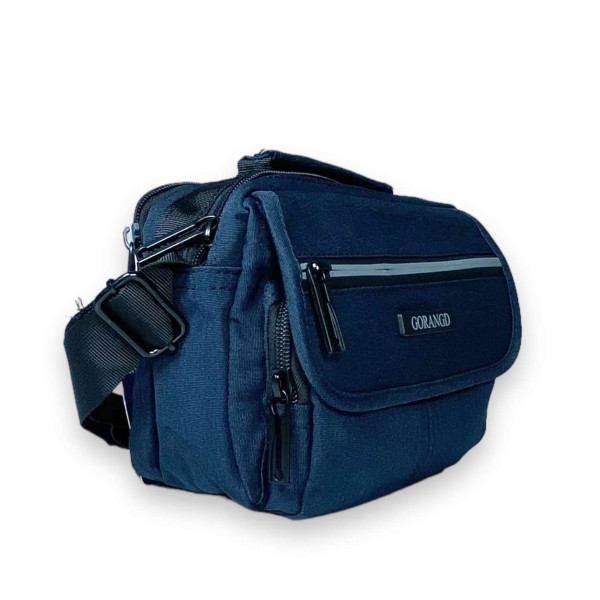 Сумка мужская через плечо Gorangd, два отделения, два фронтальных кармана задний карман размер 20*15*10см синяя Сумка мужская через плечо Gorangd, два отделения, два фронтальных кармана задний карман размер 20*15*10см синяя
