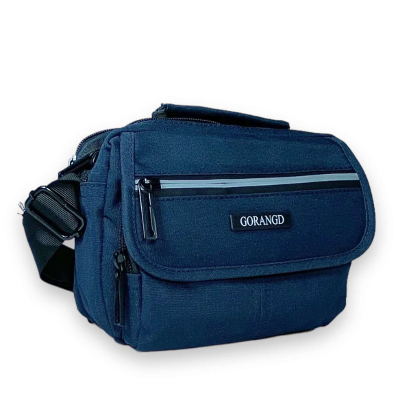 Сумка мужская через плечо Gorangd, два отделения, два фронтальных кармана задний карман размер 20*15*10см синяя Сумка мужская через плечо Gorangd, два отделения, два фронтальных кармана задний карман размер 20*15*10см синяя