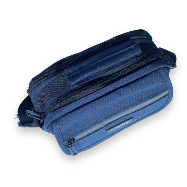 Сумка мужская через плечо Gorangd, два отделения, два фронтальных кармана задний карман размер 20*15*10см синяя Сумка мужская через плечо Gorangd, два отделения, два фронтальных кармана задний карман размер 20*15*10см синяя