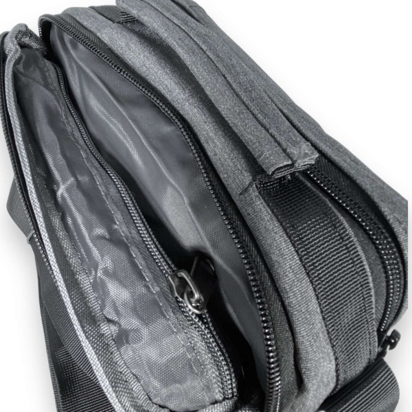 Сумка мужская через плечо Gorangd, два отделения, два фронтальных кармана задний карман размер 20*15*10см серая Сумка мужская через плечо Gorangd, два отделения, два фронтальных кармана задний карман размер 20*15*10см серая