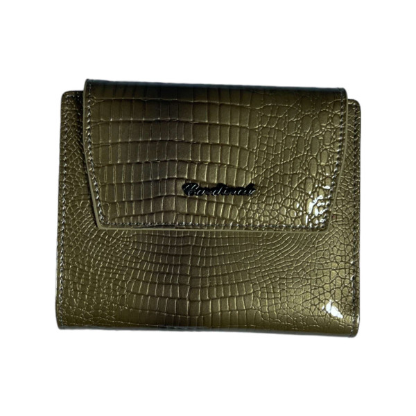 Кошелек женский из натуральной кожи, цвет золотой