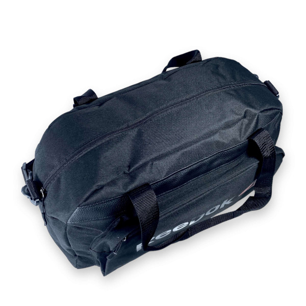 Сучасна спортивна сумка з фронтальною кишенею, чорна