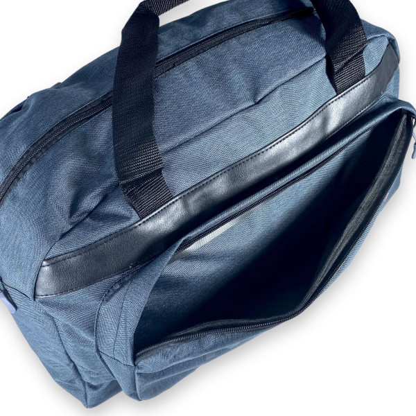 Спортивна сумка на одне відділення, 30 л, додаткові кишені, синя