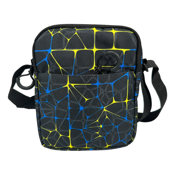 Спортивная сумка через плечо BagWay на три отделения, принт 15